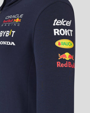 Red Bull Racing F1 2024 Men's Team Full Zip Hooded Sweatshirt Navy