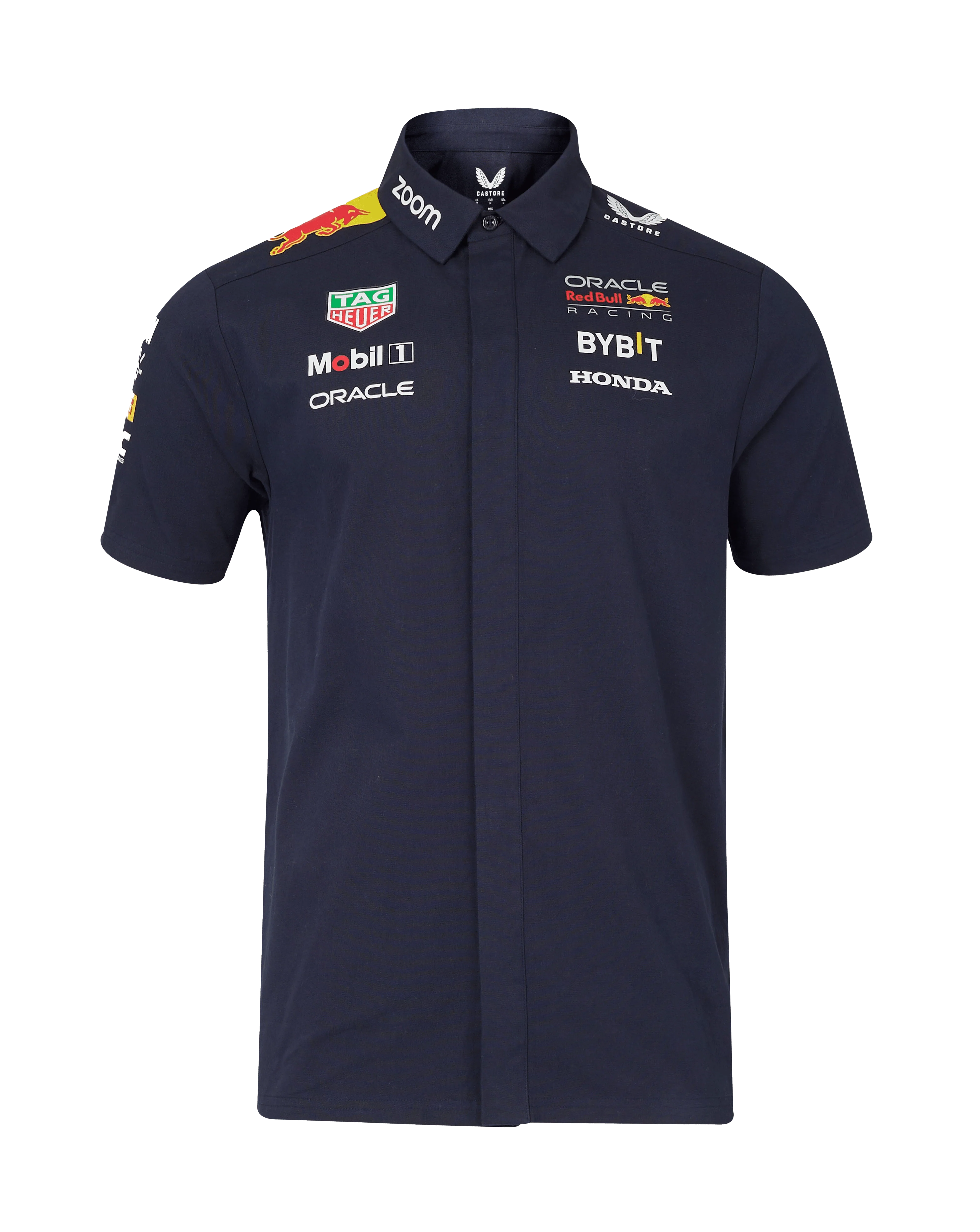 Red Bull Racing F1 Men's 2024 Team Button Down Shirt Navy