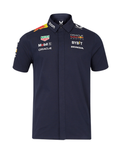 Red Bull Racing F1 Men's 2024 Team Button Down Shirt Navy