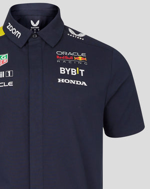 Red Bull Racing F1 Men's 2024 Team Button Down Shirt Navy