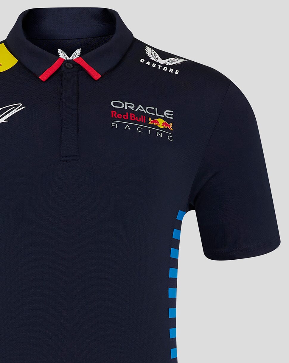 Red Bull Racing F1 2024 Men's Sergio "Checo" Perez Team Polo Shirt Navy