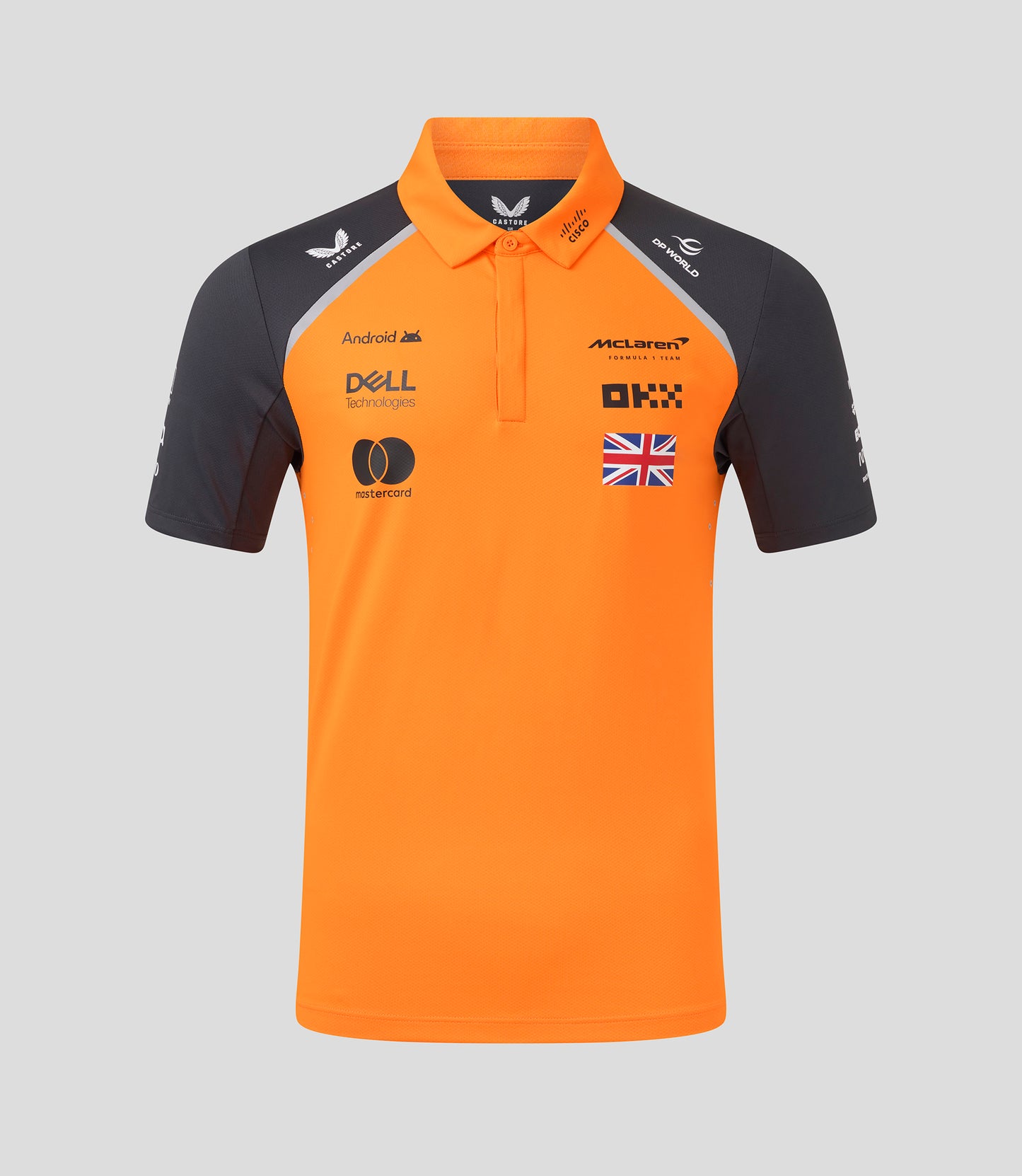 McLaren F1 Men's 2025 Lando Norris Team Polo Shirt Orange