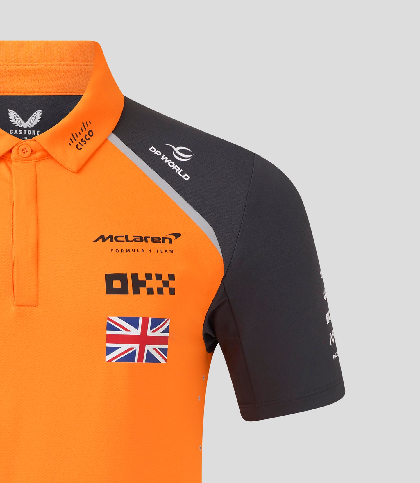McLaren F1 Men's 2025 Lando Norris Team Polo Shirt Orange