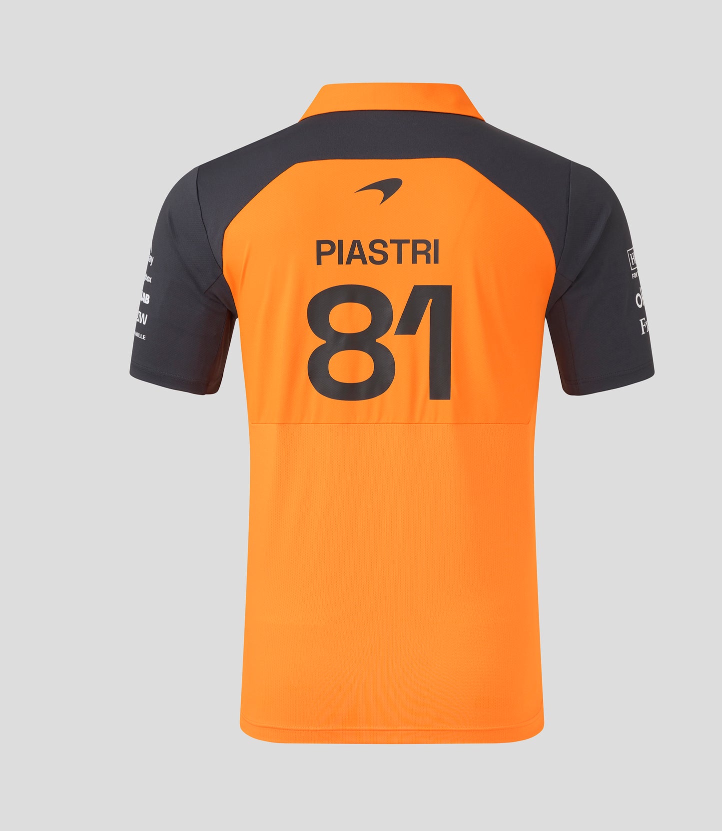 McLaren F1 Men's 2025 Oscar Piastri Team Polo Shirt Orange
