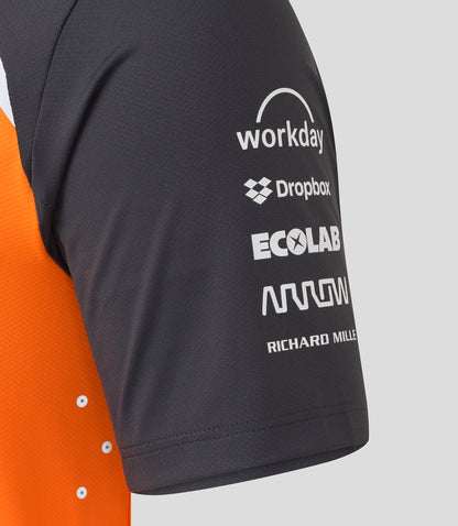 McLaren F1 Men's 2025 Oscar Piastri Team Polo Shirt Orange