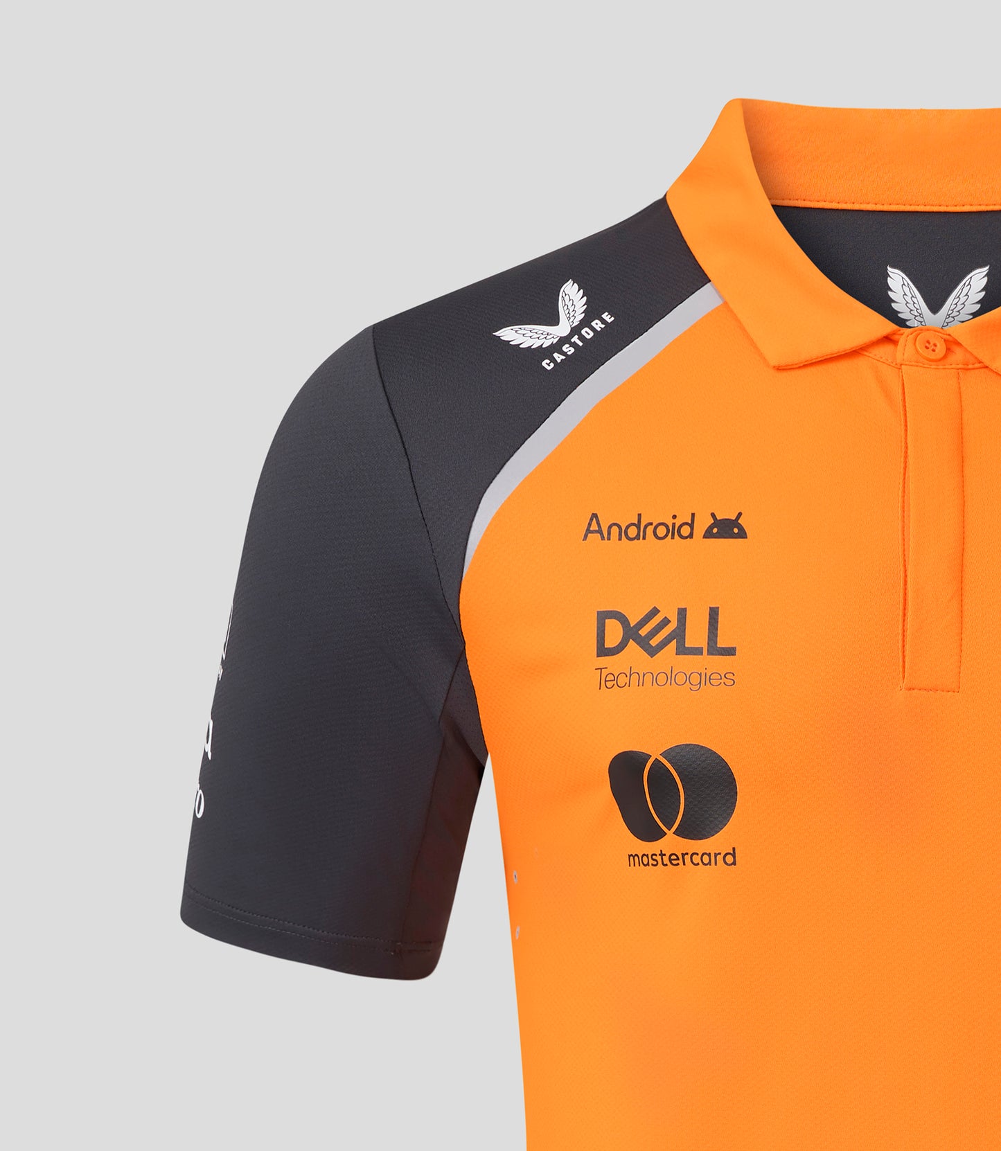 McLaren F1 Men's 2025 Oscar Piastri Team Polo Shirt Orange