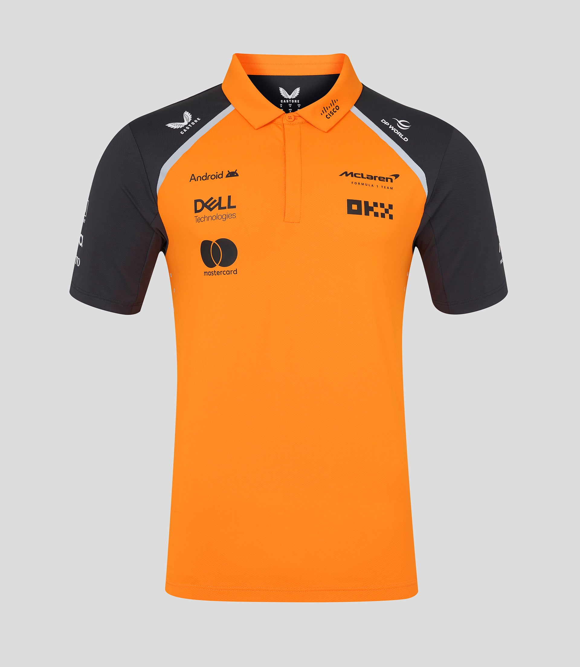 McLaren F1 Men's 2025 Team Polo Shirt Orange