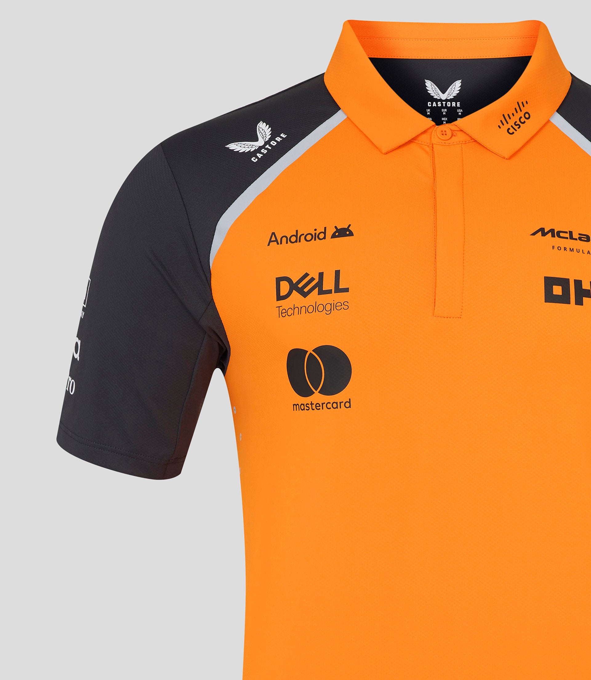 McLaren F1 Men's 2025 Team Polo Shirt Orange