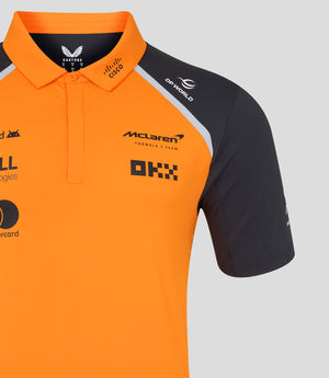 McLaren F1 Men's 2025 Team Polo Shirt Orange