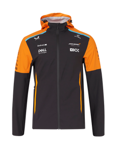 McLaren F1 2024 Team Lightweight Rain Jacket Dark Gray/Orange