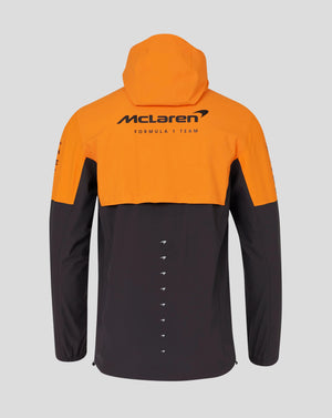 McLaren F1 2024 Team Lightweight Rain Jacket Dark Gray/Orange