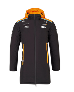 McLaren F1 Men's 2024 Team Long Padded Jacket Dark Grey