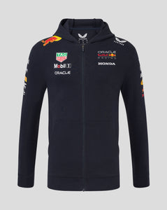 Red Bull Racing F1 2025 Team Full Zip Hooded Sweatshirt Navy