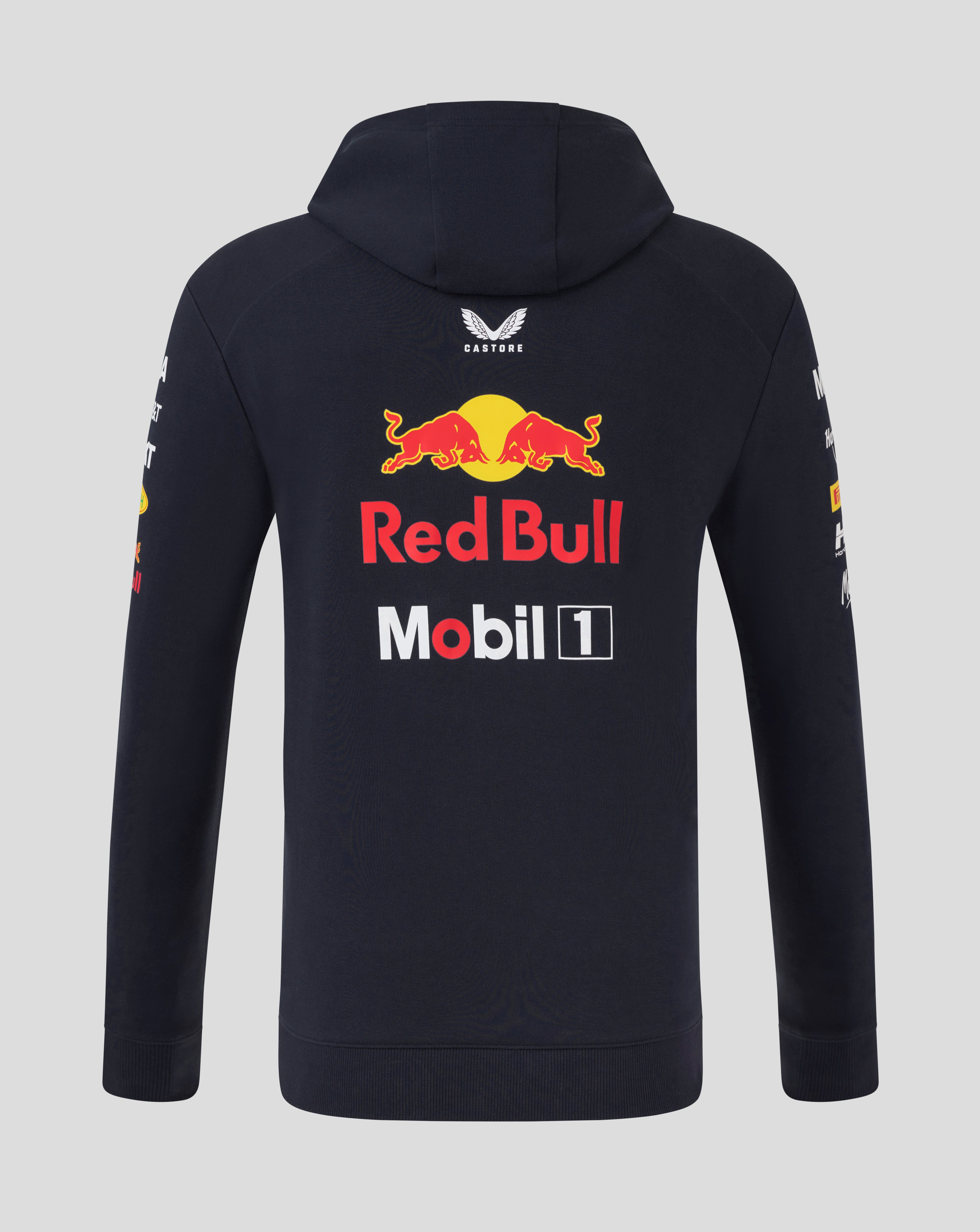 Red Bull Racing F1 2025 Team Full Zip Hooded Sweatshirt Navy