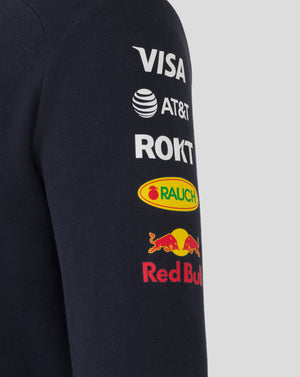 Red Bull Racing F1 2025 Team Full Zip Hooded Sweatshirt Navy