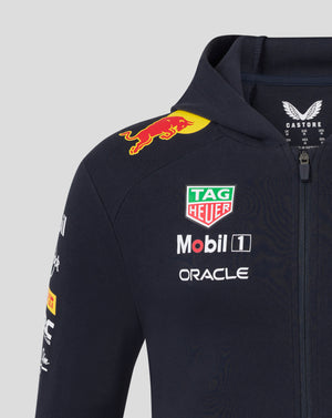 Red Bull Racing F1 2025 Team Full Zip Hooded Sweatshirt Navy