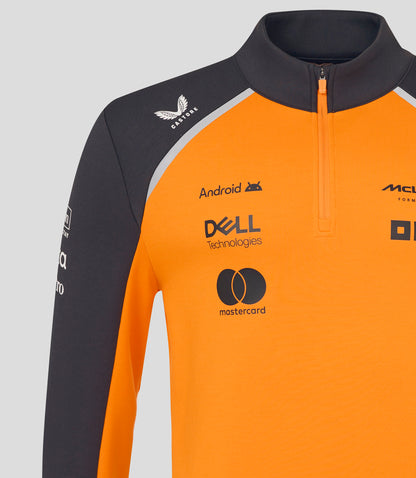 McLaren F1 Men's Team 1/4 Midlayer Sweatshirt Orange