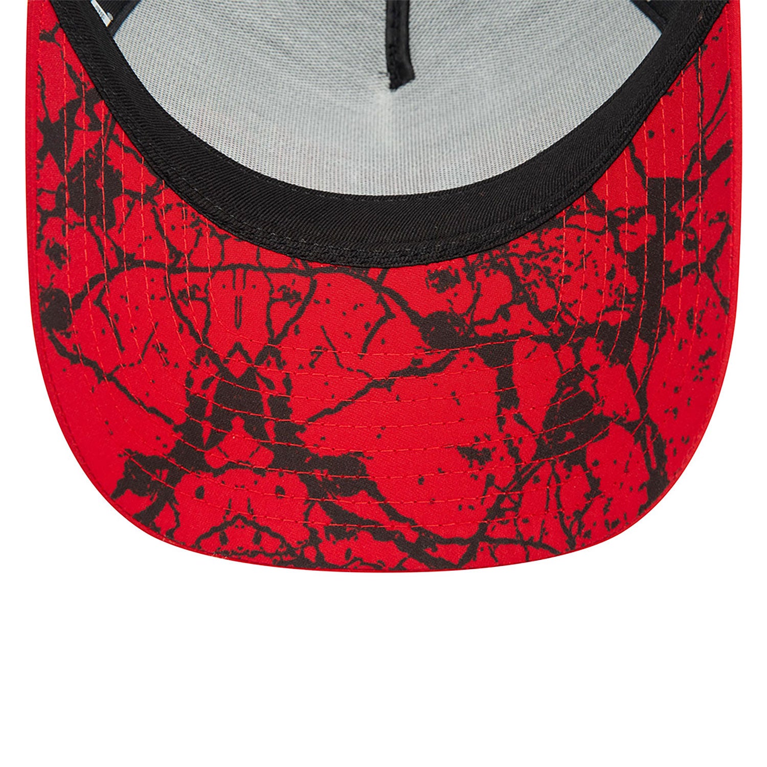 Aprilia Crackle Print E-Frame Adjustable Trucker Cap Black/Red