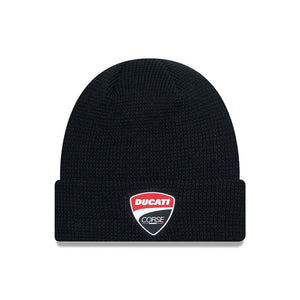 Ducati Motorsport Logo Cuff Knit Beanie Hat Black