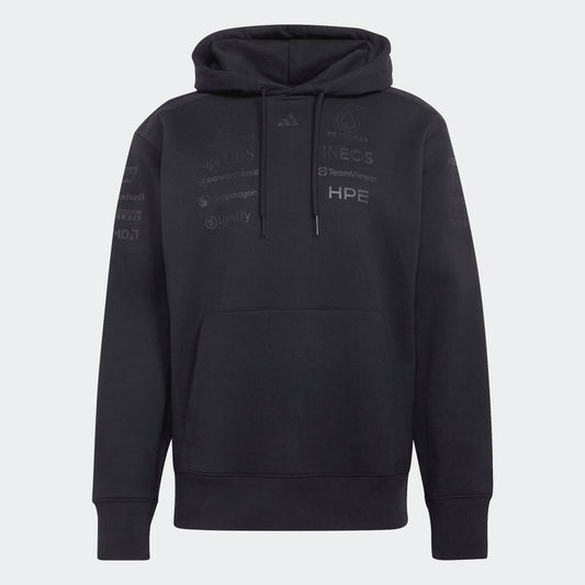 Mercedes AMG Petronas F1 2026 Men's Team Night Collection Hoodd Sweatshirt Black