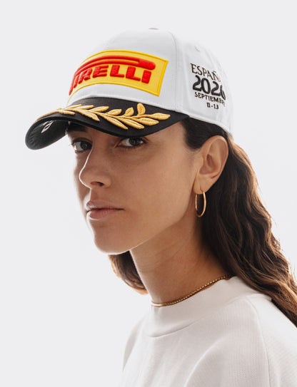 Pirelli Podium Special Edition 2026 Madrid Spain GP 1st Place Hat White