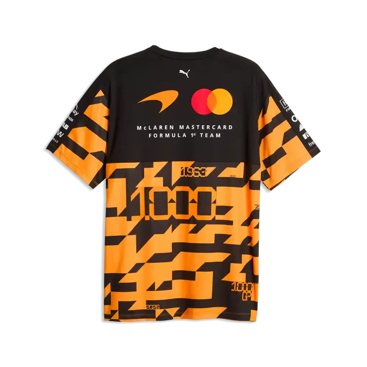 McLaren Racing F1 Special Edition Monaco GP 1,000th Race Team T-Shirt Orange/Black