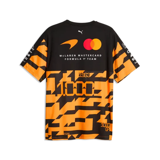 McLaren Racing F1 Special Edition Miami GP 1,000th Race Team T-Shirt Orange
