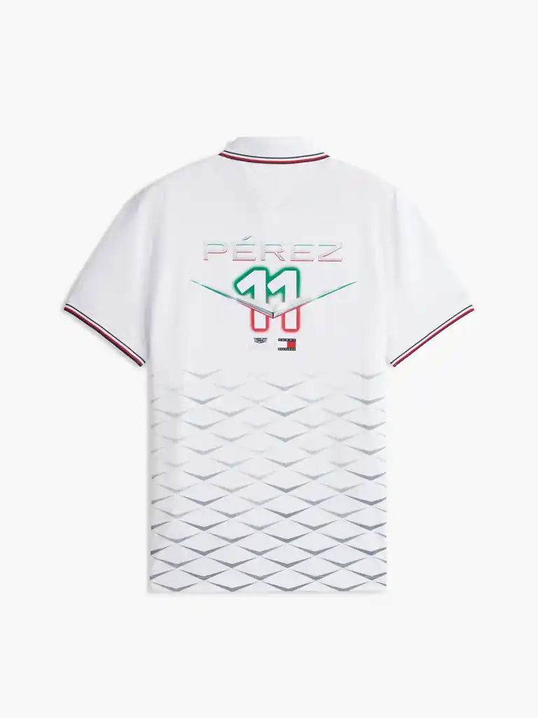 Cadillac F1 Racing 2026 SE Mexico GP Sergio "Checo" Perez Team Polo Shirt White