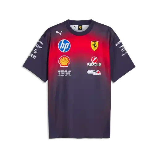 Scuderia Ferrari F1 2026 Special Edition China GP Team T-Shirt Deep Plum