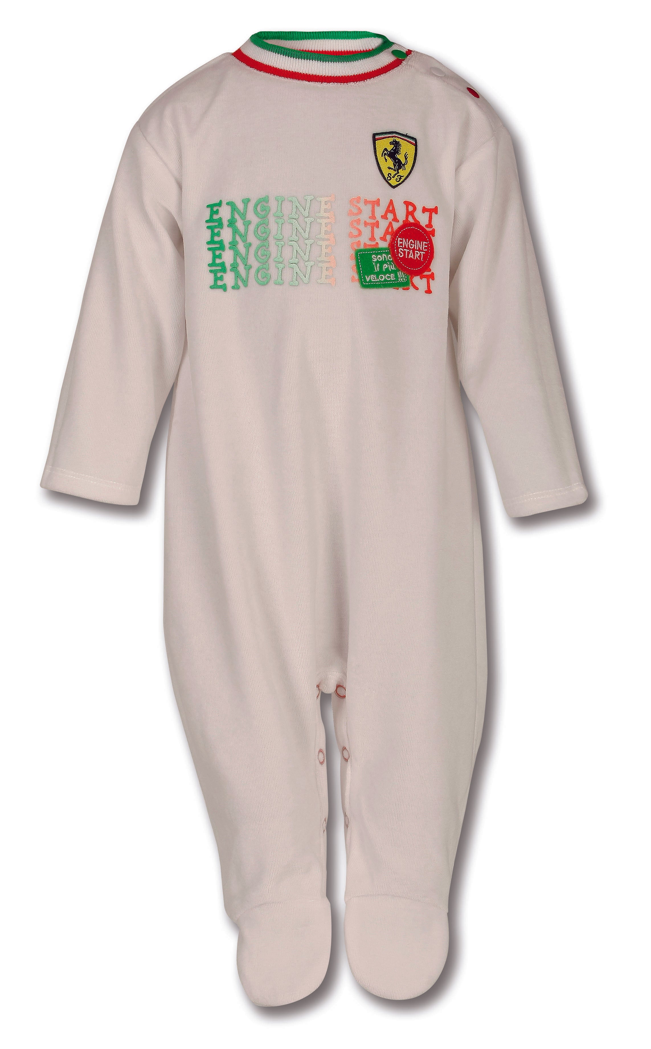 Ferrari Infant Shield Pajama White
