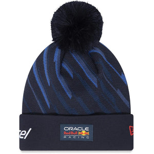 Red Bull Racing F1 Adult Sergio "Checo" Perez #11 Team Pom Cuff Beanie Hat Navy