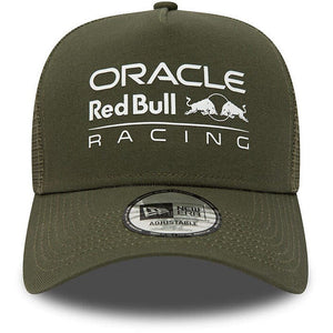 Red Bull Racing F1 Classic Trucker Hat Olive Green