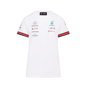 Mercedes Benz AMG Petronas F1 Women's Team T-Shirt White