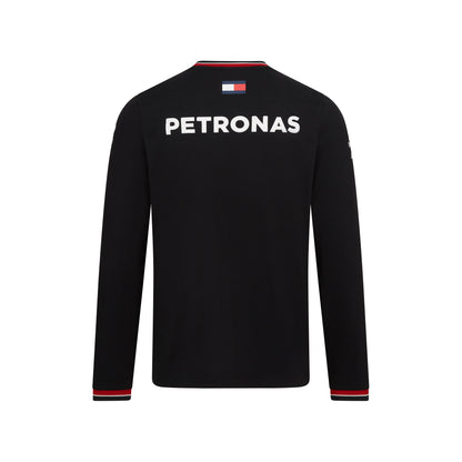 Mercedes Benz AMG Petronas F1 Men's Team Long Sleeve T-Shirt Black