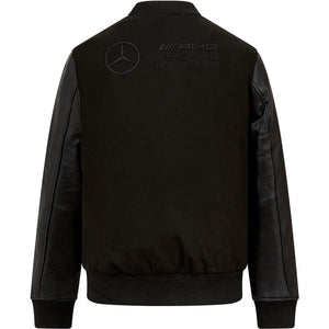 Mercedes AMG Petronas F1 Varsity Jacket Black