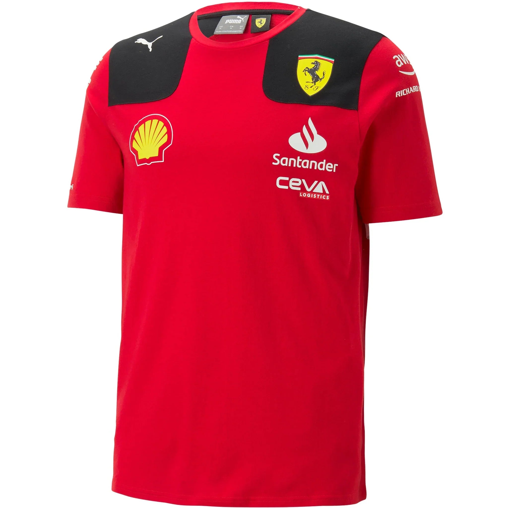 Scuderia Ferrari F1 Men's Carlos Sainz Team T-Shirt Red