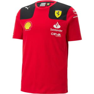 Scuderia Ferrari F1 Men's Carlos Sainz Team T-Shirt Red