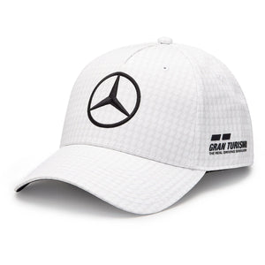 Mercedes AMG Petronas F1 2023 Kid's Lewis Hamilton Baseball Hat White