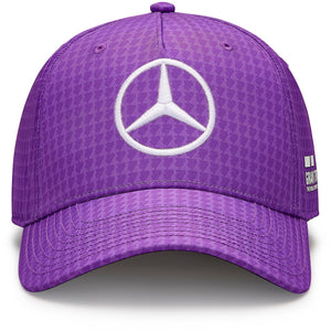 Mercedes AMG Petronas F1 Lewis Hamilton Baseball Hat Purple