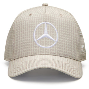 Mercedes AMG Petronas F1 2023 Lewis Hamilton Baseball Hat Beige