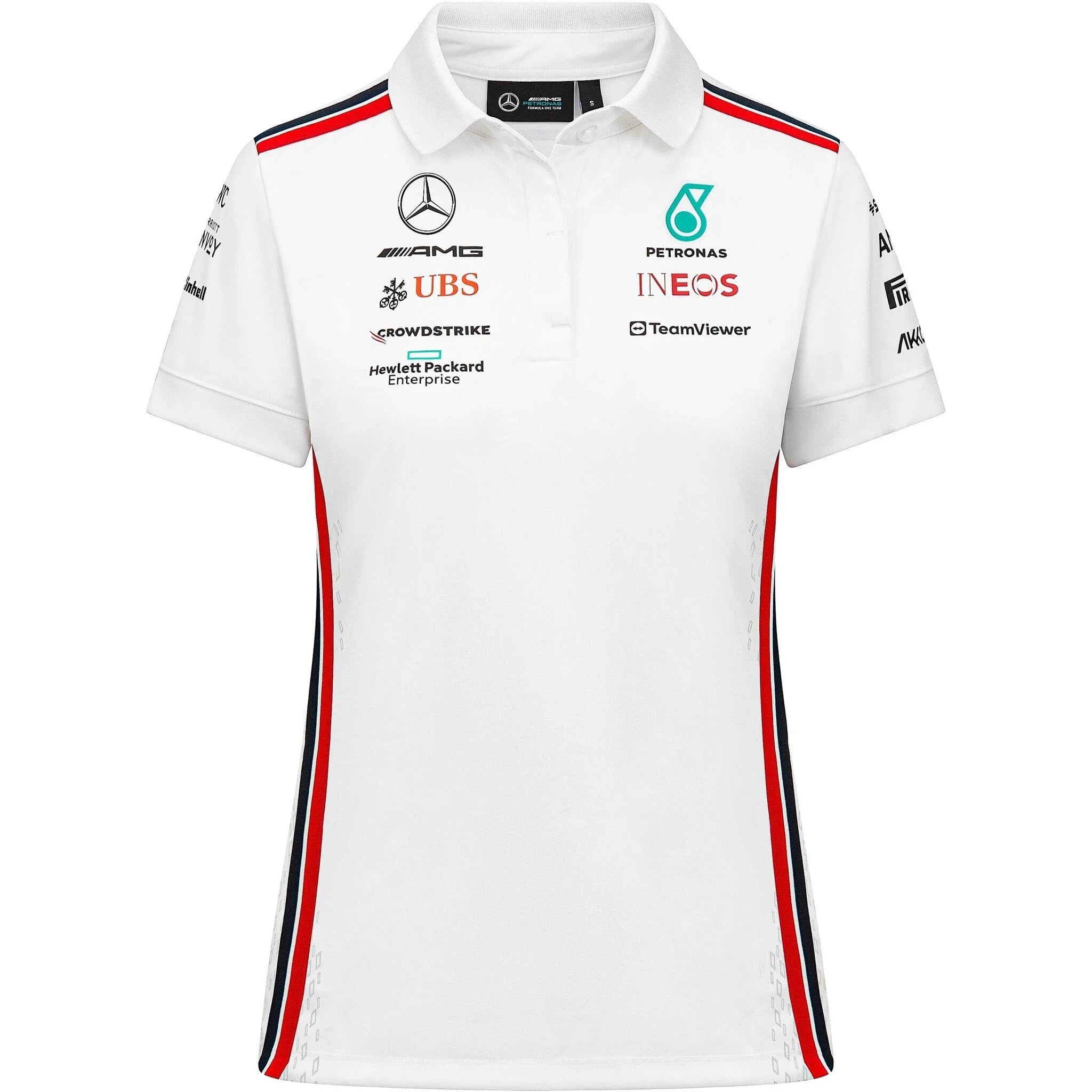 Mercedes AMG Petronas F1 Women's Team Polo Shirt White