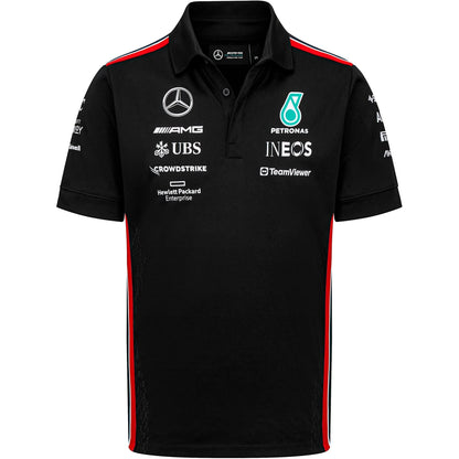 Mercedes AMG Petronas F1 Men's Team Polo Black