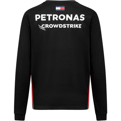Mercedes AMG Petronas F1 Men's Long Sleeve Driver T-Shirt Black