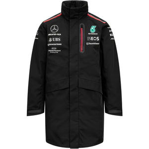 Mercedes AMG Petronas F1 Men's Team Rain Jacket Black