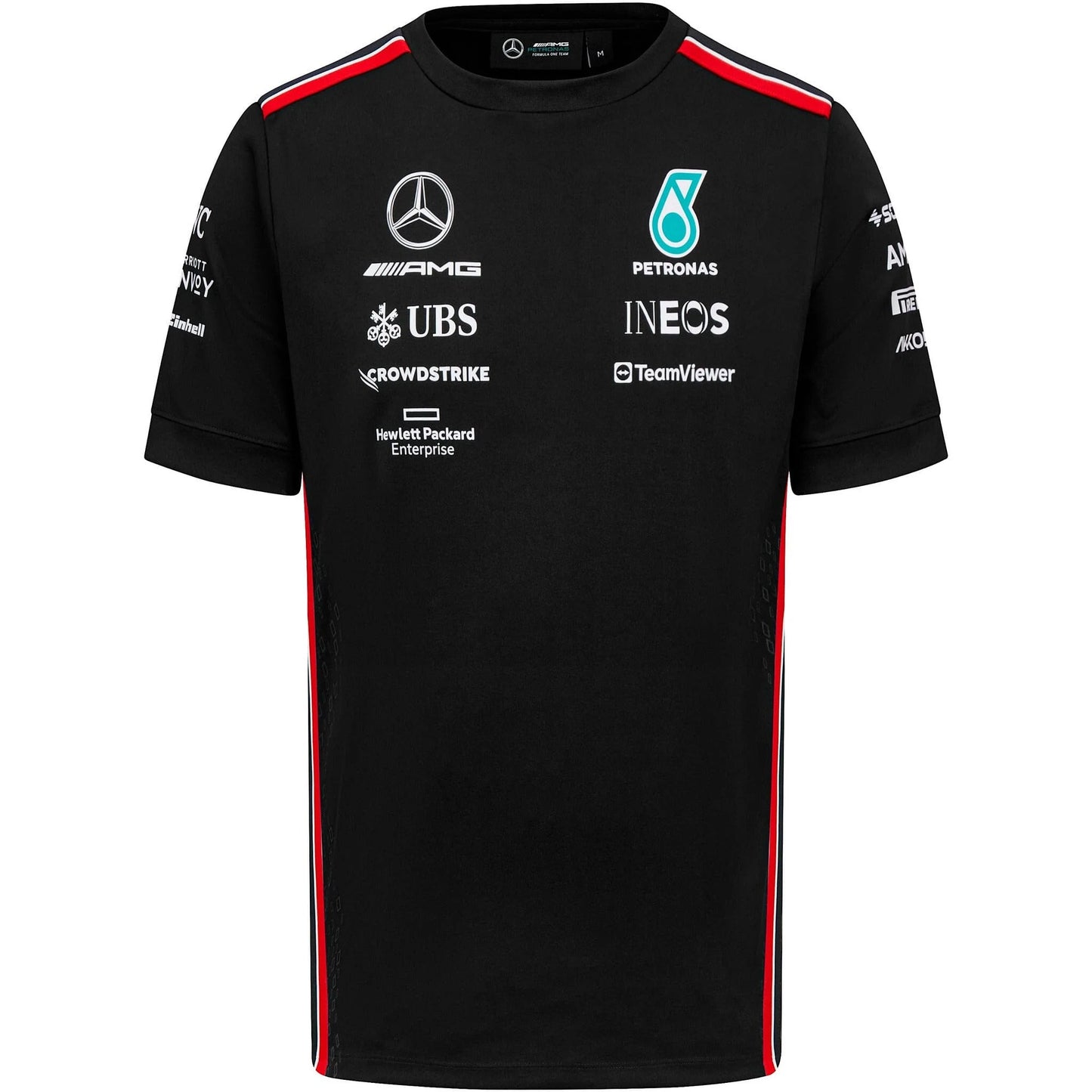 Mercedes AMG Petronas F1 Men's Team Driver T-Shirt Black
