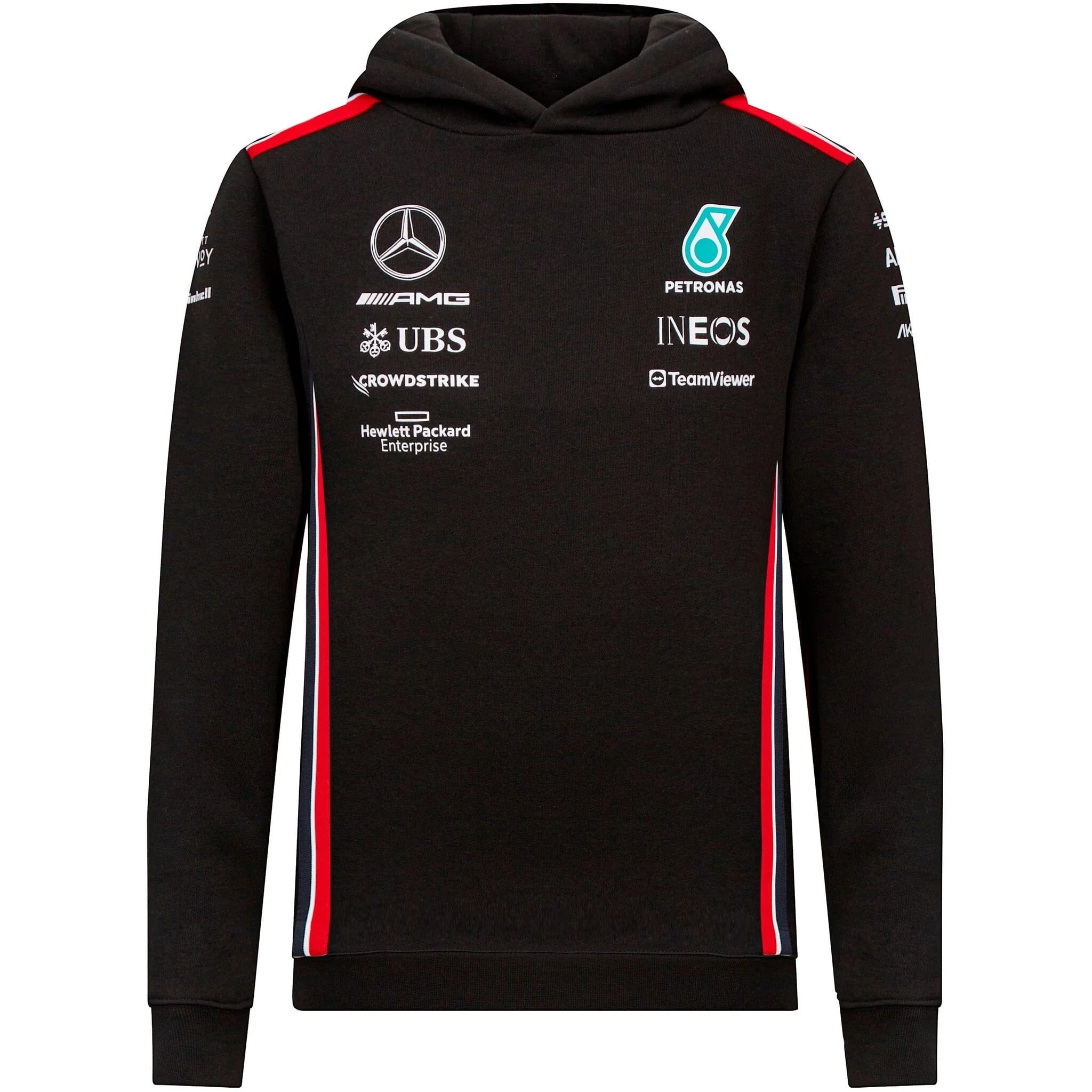 Mercedes AMG Petronas F1 Kids Team Hooded Sweatshirt Black