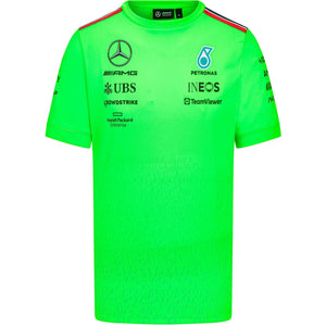 Mercedes AMG Petronas F1 2023 Men's Set Up Driver T-Shirt Volt Green