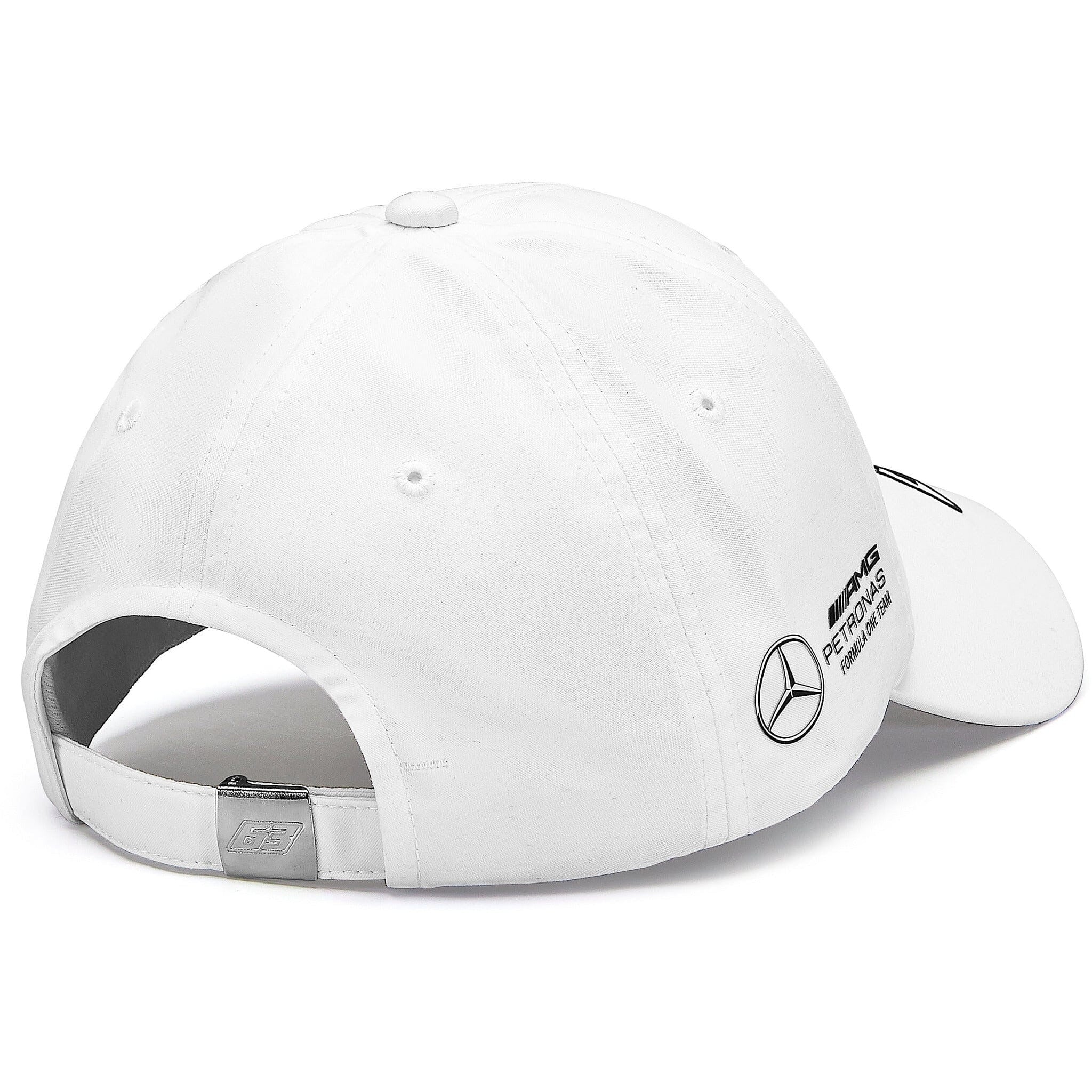Mercedes AMG Petronas F1 George Russell Adult Baseball Hat White