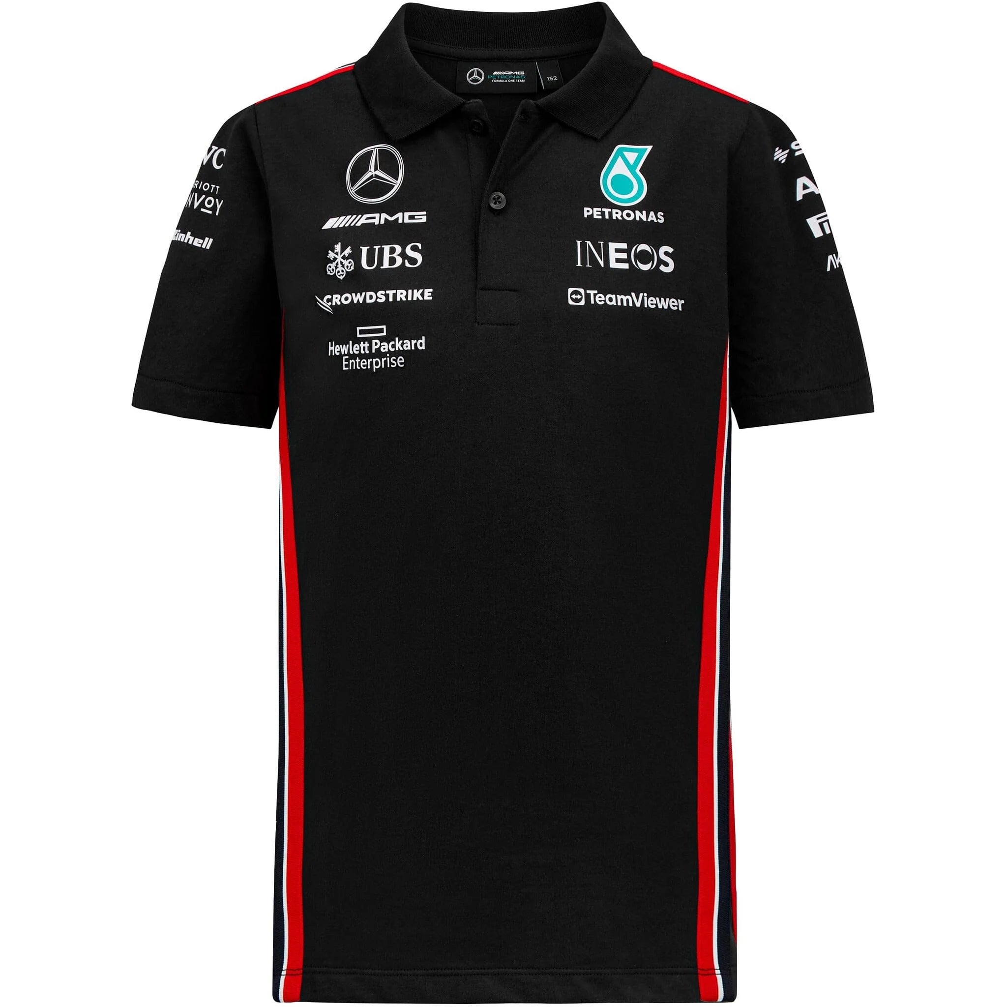 Mercedes AMG Petronas F1 Kids Team Polo Black