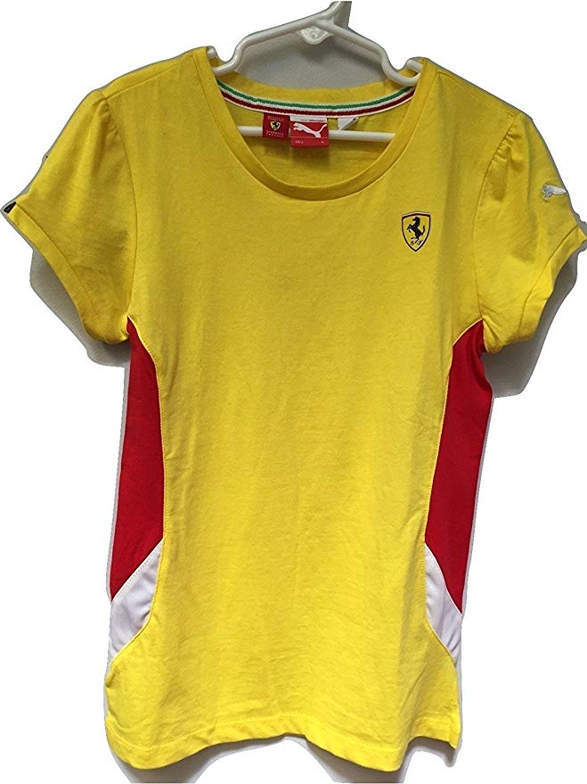 Ferrari Girl's T-Shirt Yellow